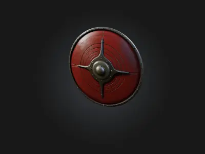 Realistic Shield Model Low-poly 3D model