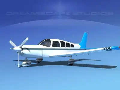 Piper Cherokee Six 260 V11 3D model