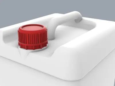 Chemical Liquid Container Low-poly 3D model