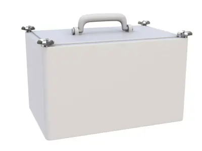 Plastic container 02 3D model