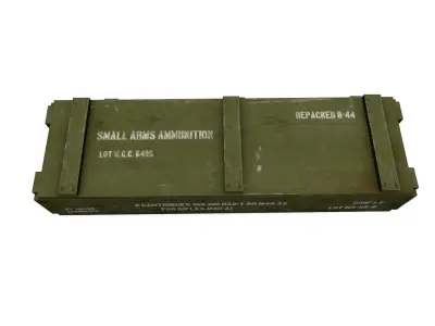 Military Supply Crate Low-poly Free low-poly 3D model