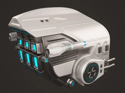 Sci Fi Drone 3D model shop