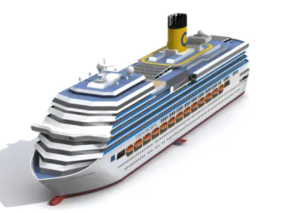Costa Concordia 3D model