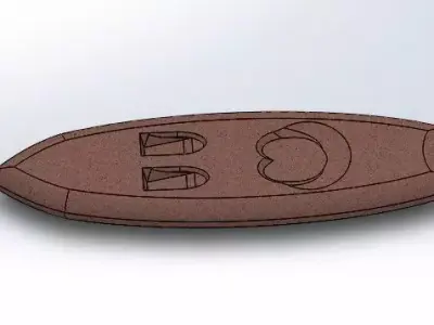 Concrete Boat 3D model