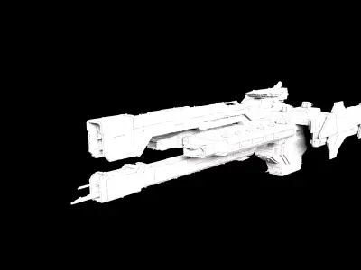 Paris Class Heavy Frigate 3D model