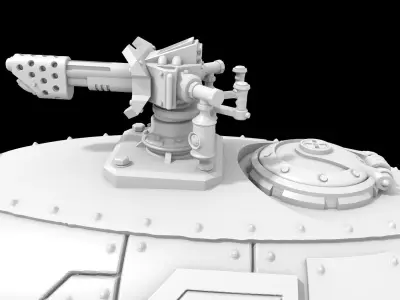 VEHICLE II with flamer 3D print model 3D print model
