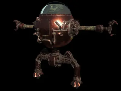 robot sci-fi Free 3D model