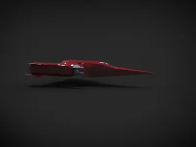 Z10 Spaceship Low-poly 3D model