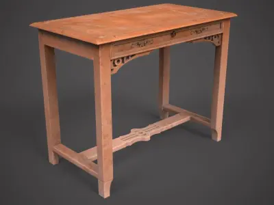 Antique table Low-poly 3D model