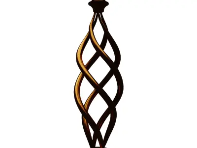 Decorative Magnifying Glass Low-poly 3D model