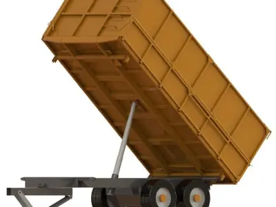 Farm tipper Body  Tri-sides 3D model