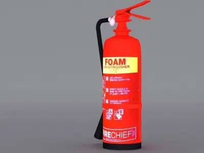 Fire Extinguisher Low-poly 3D model