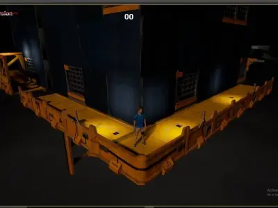 Construction Modular Building Kit Low-poly 3D model