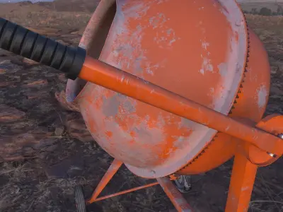 Concrete mixer 3D model get