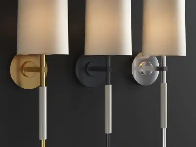 clout tail sconce Low-poly 3D model