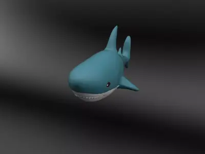 Low-Poly Shark Low-poly 3D model