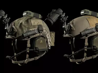 MILITARY Game Ready Ops-Core Fast MT Low-poly 3D model