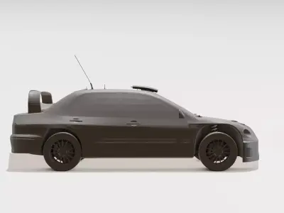 Speedy Rally Sedan Cute Easy 3D Printable Toy Car 3D print model