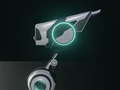 robot futuristic camera 3D model
