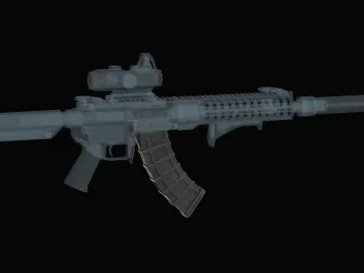 Magazine Magpul PMAG 30 GEN M3 AK AKM  Low-poly 3D model
