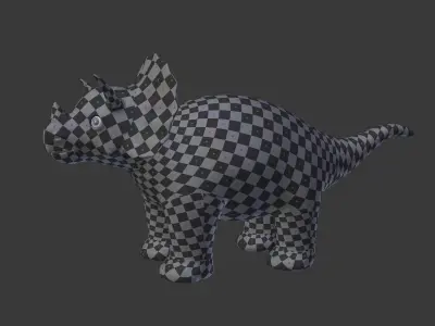 Cartoon Dinosaur Low-poly 3D model purchase