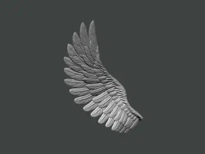 3D Model-WING0008 angel wing 3D print model