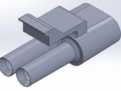 Connector Delphi Free 3D model