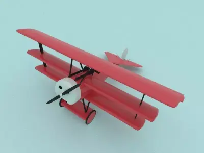 Airplane toy biplane 3D model