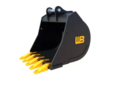 WB Excavator severe duty bucket Mini Excavator and Backhoe 3D model