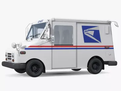 USA Grumman LLV Post Car 3D model