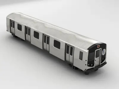 NYC Subway train 3D model