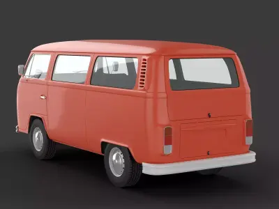 VW T2 Minibus 3D model