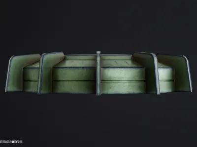 Landmine Low-poly 3D model