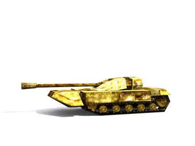 Combat tank free Low-poly 3D model