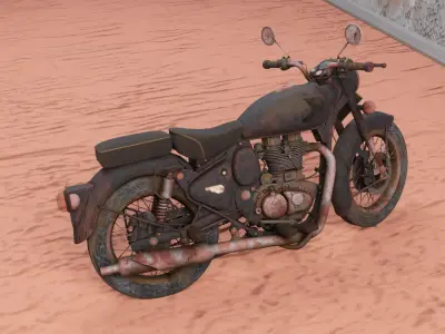 ROYAL ENFIELD  Low-poly 3D model