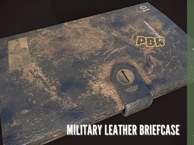 MILITARY LEATHER FOLDER 3D Low-poly Low-poly 3D model