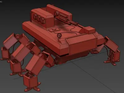 Mech Walker Low-poly 3D model purchase