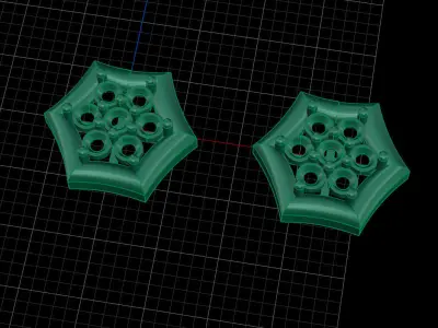 little and beautiful stud earrings Free 3D print model