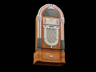 Retro Jukebox 3D model