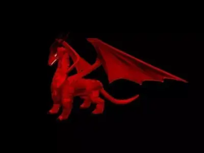 Red Dragon 3DMax 2016 Free low-poly 3D model