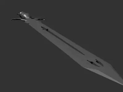 The sword 002 Low-poly 3D model