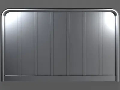 PBR Sci-Fi Door 3 Low-poly 3D model