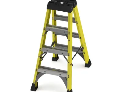 Fiberglass Ladder 3D model