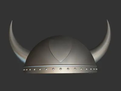 Viking helmet 3D model 12