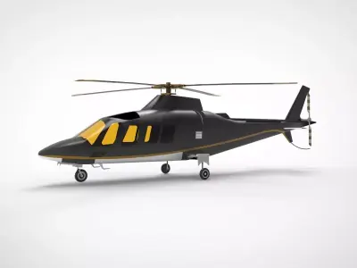 helicopter AW109 3D model purchase