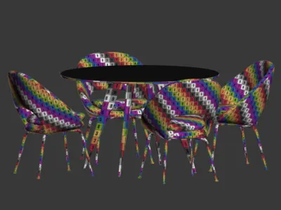 Dining Set 64 3D model