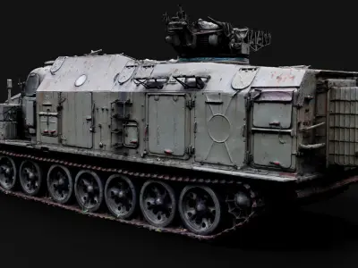 soviet military abandoned radar vehicle RAW photogrammetry 3D model