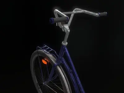 Bicycle game ready Low-poly 3D model