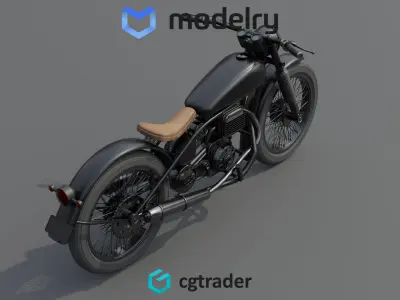 Enduro Motorcycle 3D model purchase
