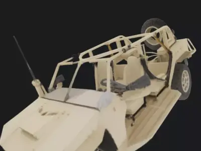 Military Tactical Off-Road Vehicle 3D Model 3D model